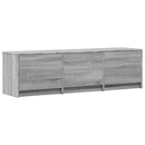 Mobile TV con LED 140x34x40 cm Sonoma grigia