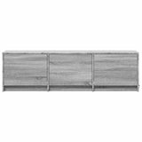 Mobile TV con LED 140x34x40 cm Sonoma grigia
