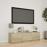 Mobile TV con LED 140 x 34 x 40 cm Rovere Sonoma