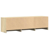 Mobile TV con LED 140 x 34 x 40 cm Rovere Sonoma