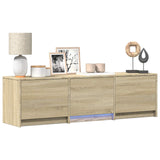 Mobile TV con LED 140 x 34 x 40 cm Rovere Sonoma