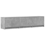 Mobile TV con LED con LED Grigio Cemento 165 x 34 x 40 cm