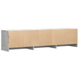 Mobile TV con LED con LED Grigio Cemento 165 x 34 x 40 cm