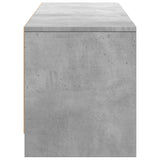 Mobile TV con LED con LED Grigio Cemento 165 x 34 x 40 cm