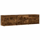 Mobile TV con LED 165 x 34 x 40 cm Quercia Affumicata