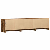 Mobile TV con LED 165 x 34 x 40 cm Quercia Affumicata