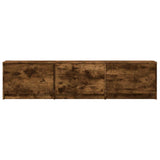 Mobile TV con LED 165 x 34 x 40 cm Quercia Affumicata
