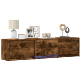 Mobile TV con LED 165 x 34 x 40 cm Quercia Affumicata