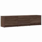 Mobile TV con LED con LED Quercia marrone 165 x 34 x 40 cm