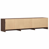 Mobile TV con LED con LED Quercia marrone 165 x 34 x 40 cm