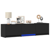 Mobile TV con LED 165 x 34 x 40 cm Nero Legno ingegnerizzato