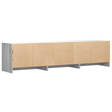 Mobile TV con LED 165x34x40 cm Sonoma grigia