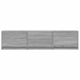 Mobile TV con LED 165x34x40 cm Sonoma grigia