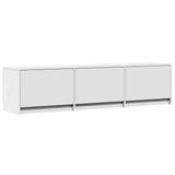 Mobile TV con LED 165 x 34 x 40 cm Bianco Legno ingegnerizzato