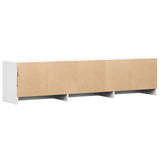 Mobile TV con LED 165 x 34 x 40 cm Bianco Legno ingegnerizzato