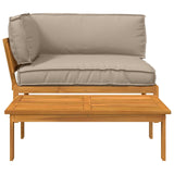 Set di divani con cuscino 2 pcs Talpa Legno di Acacia Massello