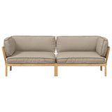 Set di divani con cuscino 2 pcs Talpa Legno di Acacia Massello