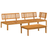 Set di divani con cuscino 3 pcs Talpa Legno di Acacia Massello