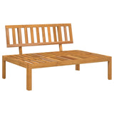 Set di divani con cuscino 4 pcs Grigio Legno di Acacia Massello