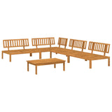 Set di divani con cuscino 5 pcs Talpa Legno di Acacia Massello