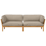 Set di divani con cuscino 2 pcs Talpa Legno di Acacia Massello