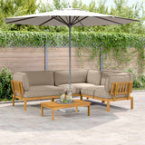 Set di divani con cuscino 4 pcs Talpa Legno di Acacia Massello