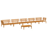 Set di divani con cuscino 6 pcs Talpa Legno di Acacia Massello
