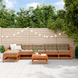 Set Lounge da Giardino 7 pcs Marrone Cerato