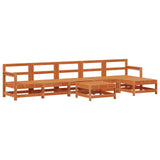 Set Lounge da Giardino 7 pcs Marrone Cerato
