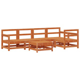 Set Lounge da Giardino 6 pcs Marrone Cerato