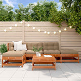 Set Lounge da Giardino 5 pcs Pino Marrone Cerato