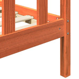 Struttura del letto 2 pcs Marrone cerato 205,5 x 185,5 x 100 cm