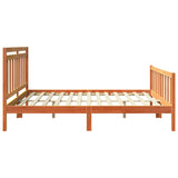 Struttura del letto 2 pcs Marrone cerato 205,5 x 185,5 x 100 cm
