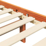 Struttura del letto Marrone cerato 205,5 x 155,5 x 100 cm