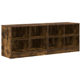 Armadietto per letto 2 pcs Rovere Fumo 66 x 33 x 48 cm