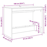 Scrivania Letto Bianco Legno ingegnerizzato 100 x 45 x 75 cm