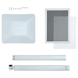Supporto Poster a Piedistallo Argento 32 x 27 x 119 cm Ghisa