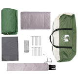 Tenda Familiare con tetto Verde 380 x 260 x 190 cm Poliestere