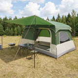 Tenda Familiare con tetto Verde 380 x 260 x 190 cm Poliestere