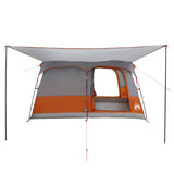 Tenda Familiare con tetto Grigio e arancione 380 x 260 x 190 cm