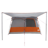Tenda Familiare con tetto Grigio e arancione 380 x 260 x 190 cm