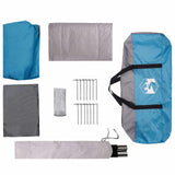 Tenda Familiare Blu 420 x 305 x 200 cm Poliestere e Acciaio