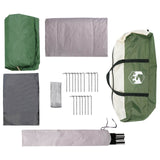 Tenda Familiare Verde 500 x 400 x 230 cm Poliestere e Acciaio