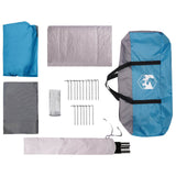 Tenda Familiare Blu 500 x 400 x 230 cm Poliestere e Acciaio