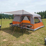 Tenda Familiare con tetto Grigio e arancione 500 x 400 x 230 cm
