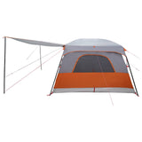 Tenda Familiare con tetto Grigio e arancione 500 x 400 x 230 cm