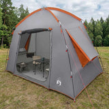 Tenda Capanna Grigio e arancione 210 x 210 x 138 cm Poliestere