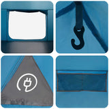 Tenda Capanna con tetto Blu 300 x 210 x 156 cm Poliestere