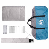 Tenda Capanna con tetto Blu 400 x 210 x 180 cm Poliestere
