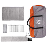 Tenda Capanna Grigio e arancione 400 x 210 x 180 cm Poliestere
